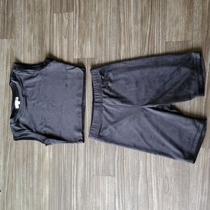 🖤velvet top and bottoms